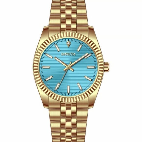 Invicta Other - Invicta Celestial Men’s Watch 36mm Gold Blue face (69174) with hard case